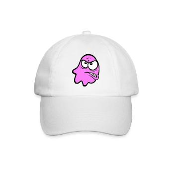 Knurri in pink - Baseballkappe - Weiß/Weiß - Vorne