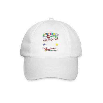 Livre d’or 13e anniversaire fille et garçon - Casquette classique - blanc/blanc - Devant
