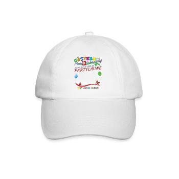 Livre d’or 13e anniversaire fille et garçon - Casquette classique - blanc/blanc - Devant