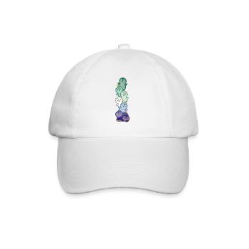 Gay Flag Pride LGBTQ Cute Penguin - Baseball Cap - white/white - Front