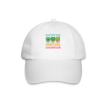 Grenouilles mignonnes pour Pâques avec des œufs de grenouille de Pâques - Casquette classique - blanc/blanc - Devant