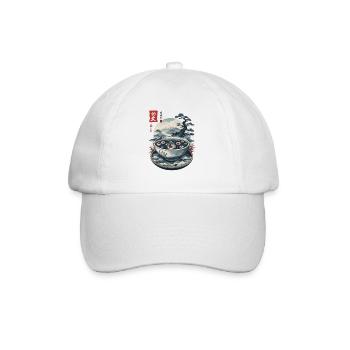 Yokai fantômes Ukiyo-E Japon Halloween Art - Casquette classique - blanc/blanc - Devant