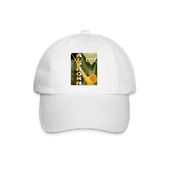 ALPHORN IS LIFE - Baseball Cap - white/white - Front