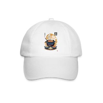 Japonais Ukiyo-E Nourriture Yummy Vintage Esthétique - Casquette classique - blanc/blanc - Devant