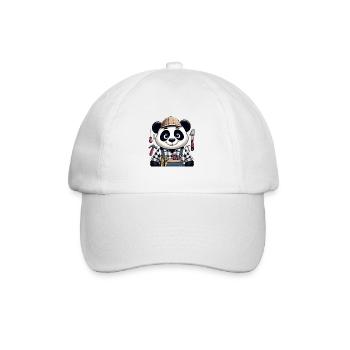 Artisan panda mignon - Casquette classique - blanc/blanc - Devant