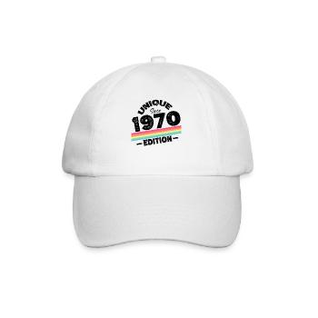Unique Since 1970's Edition Birthday Vintage 1970's - Baseball Cap - white/white - Front