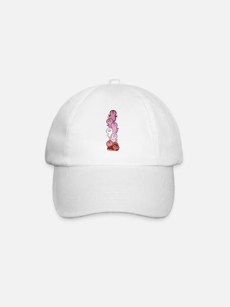 Rouge à lèvres Lesbienne Drapeau Pride LGBTQ Pingouin mignon - Casquette classique - blanc/blanc
