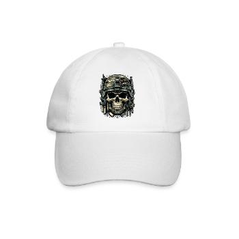 Soldier's Legacy: Camo Skull - Baseball Cap - white/white - Front