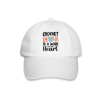 Conception drôle au Crochet - Casquette classique - blanc/blanc - Devant