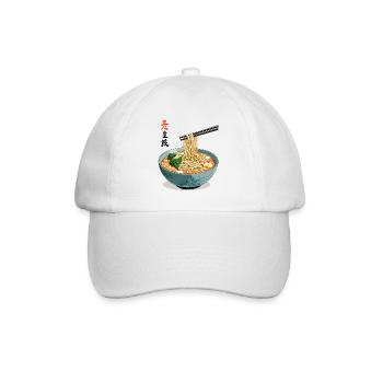 Japon Ramen Udon Design Esthétique Streetwear - Casquette classique - blanc/blanc - Devant