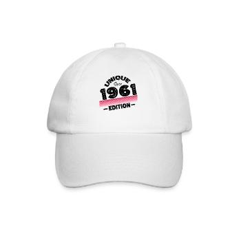 Unique Since 1961 Edition Birthday Vintage 1961 - Baseball Cap - white/white - Front