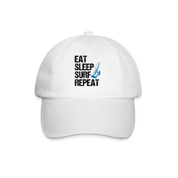 Rythme de surf - manger, dormir, surfer - Casquette classique - blanc/blanc - Devant