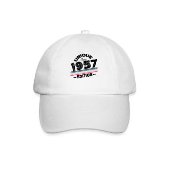 Unique since 1957 Edition Birthday Vintage 1957 - Baseball Cap - white/white - Front