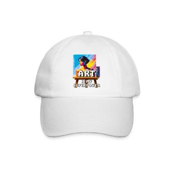L’ARTISTE FAIT L’IMAGE - Casquette classique - blanc/blanc - Devant