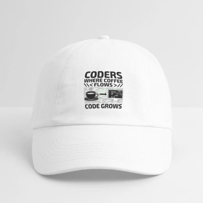 Coffee Coding Programmer Coder Developer Nerd Coff Baseball Cap