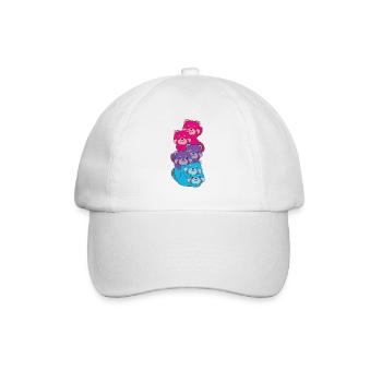 androgyn Flag Pride LGBTQ süße Roter Panda - Baseballkappe - Weiß/Weiß - Vorne