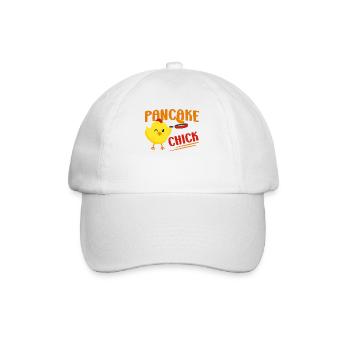 Pancake Lover Kids Chicken Girl - Baseballkappe - Weiß/Weiß - Vorne