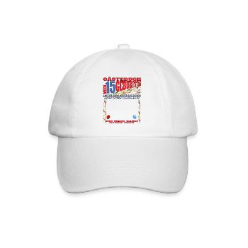 Livre d’or 15e anniversaire fille et garçon - Casquette classique - blanc/blanc - Devant
