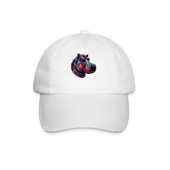 Hippopotame - Casquette classique - blanc/blanc - Devant