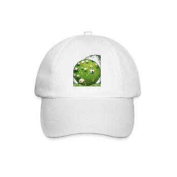 Notes de musique comme balles de pickleball créatives - Casquette classique - blanc/blanc - Devant