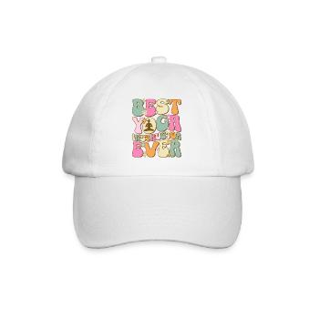 Meilleur instructeur de yoga de tous les temps - Casquette classique - blanc/blanc - Devant