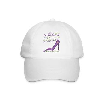 17th Birthday Girl & Boy Guestbook - Baseball Cap - white/white - Front