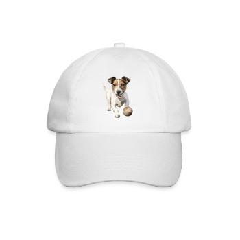 Jack Russell Dog Owner T Walking Clothing Jack - Baseball Cap - white/white - Front