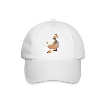 Gans Gänseküken Küken Süße Gans Ente Kleine Gänse - Baseballkappe - Weiß/Weiß - Vorne