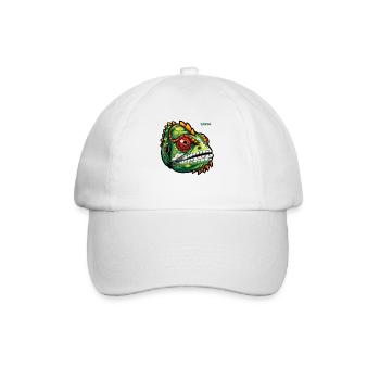 Chameleon Lizard - Baseball Cap - white/white - Front