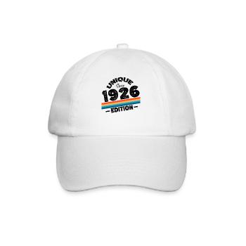 Unique Since 1926 Edition Birthday Vintage 1926 - Baseball Cap - white/white - Front