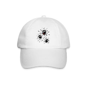 Klecks Familie - Baseballkappe - Weiß/Weiß - Vorne