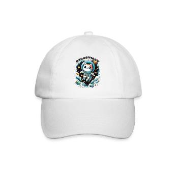 Galacticat Kitten Astronaut Space Cat - Baseball Cap - white/white - Front