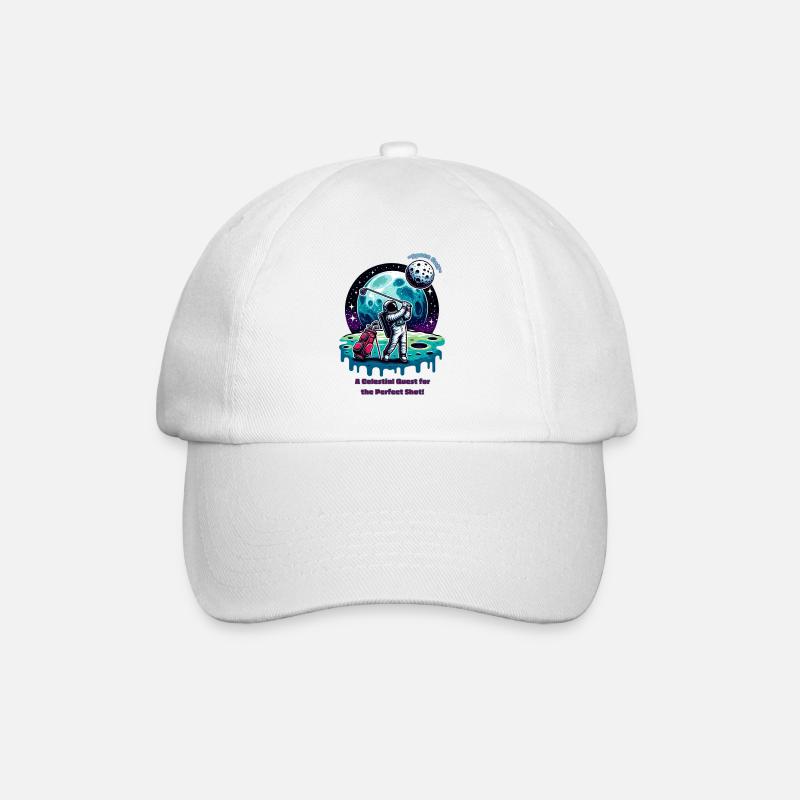 Space Golf - Baseballkappe - Weiß/Weiß