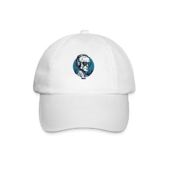Die bionischen Cyborg Musik Menschen - Baseballkappe - Weiß/Weiß - Vorne