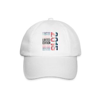 Limited Edition seit 2015 Geburtstag Vintage 2015 - Baseballkappe - Weiß/Weiß - Vorne