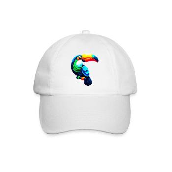 Tukan - Baseballkappe - Weiß/Weiß - Vorne