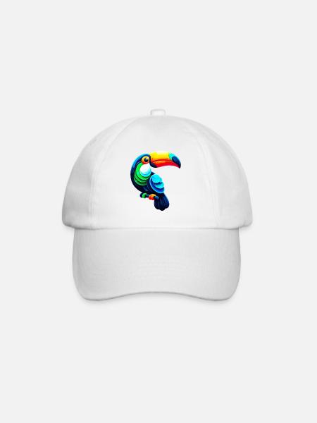Tukan - Baseballkappe - Weiß/Weiß