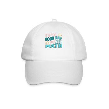 Chemise de professeur de mathématiques, c’est une bonne journée pour faire la somme - Casquette classique - blanc/blanc - Devant