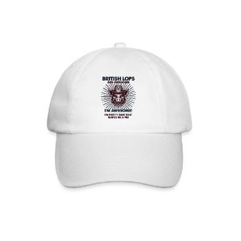 Cochon Papa Maman - Fermier British Lops - Casquette classique - blanc/blanc - Devant