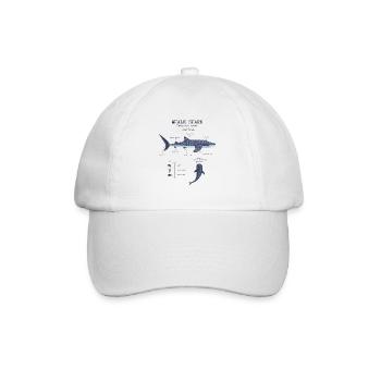 Whale Hai Anatomie Männer Kinderkinder Whale Hai - Baseballkappe - Weiß/Weiß - Vorne