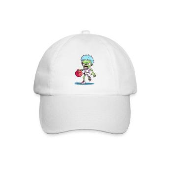 Funny Candy Colors Zombie Basketball Player - Baseball Cap - white/white - Front