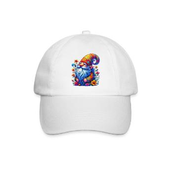 Gnome Goblin Elf - Baseball Cap - white/white - Front