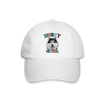 Husky Mama Hunde Hund Muttertag Wilsigns - Baseballkappe - Weiß/Weiß - Vorne