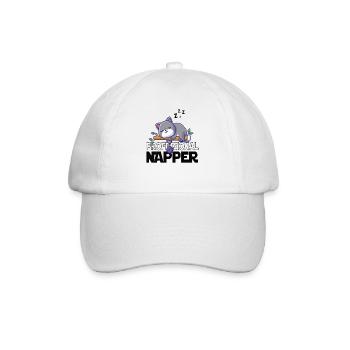 Professinonal Napper, Cat, Cats, Baby, Cats - Baseball Cap - white/white - Front