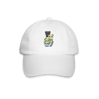 cassgender Flag Pride LGBTQ süße Panda - Baseballkappe - Weiß/Weiß - Vorne