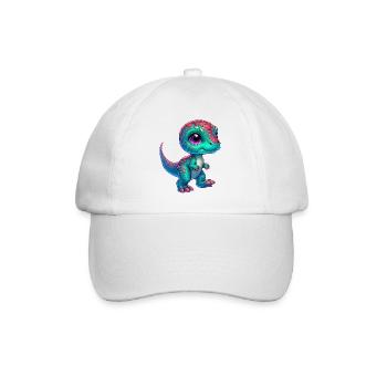 Dinosaur - Baseball Cap - white/white - Front