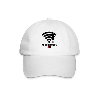 Pas de Wifi-Pas de vie Wifi Wifi Dire Signal Internet - Casquette classique - blanc/blanc - Devant