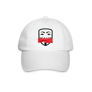 KNZLRMT – red taped - Baseballkappe - Weiß/Weiß - Vorne