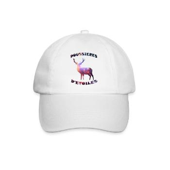 cerf poussières d étoiles - Casquette classique - blanc/blanc - Devant