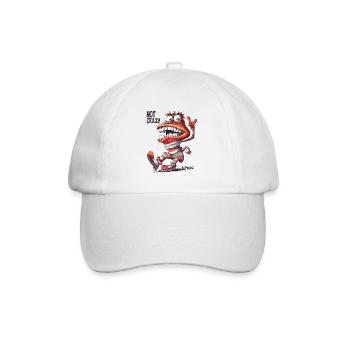 Pas folle, une poupée de chaussettes folles - Casquette classique - blanc/blanc - Devant
